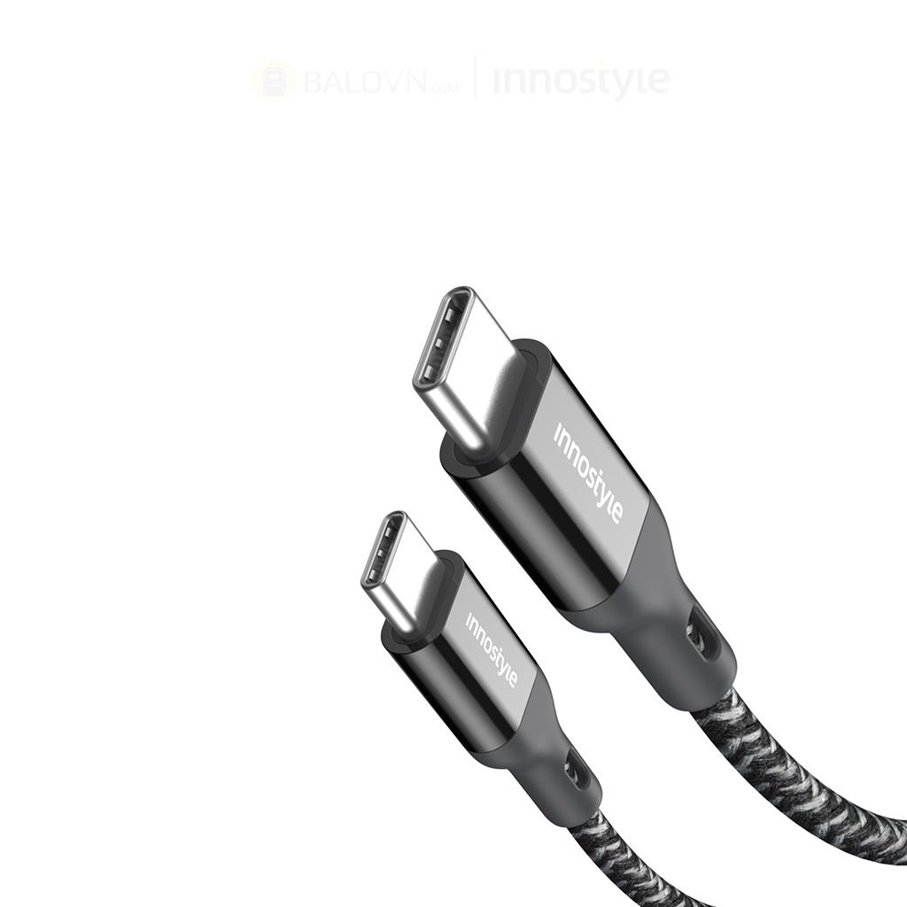 Cáp Innostyle Powerflex USB-C To C 1.5M 60W ICC150AL - Black