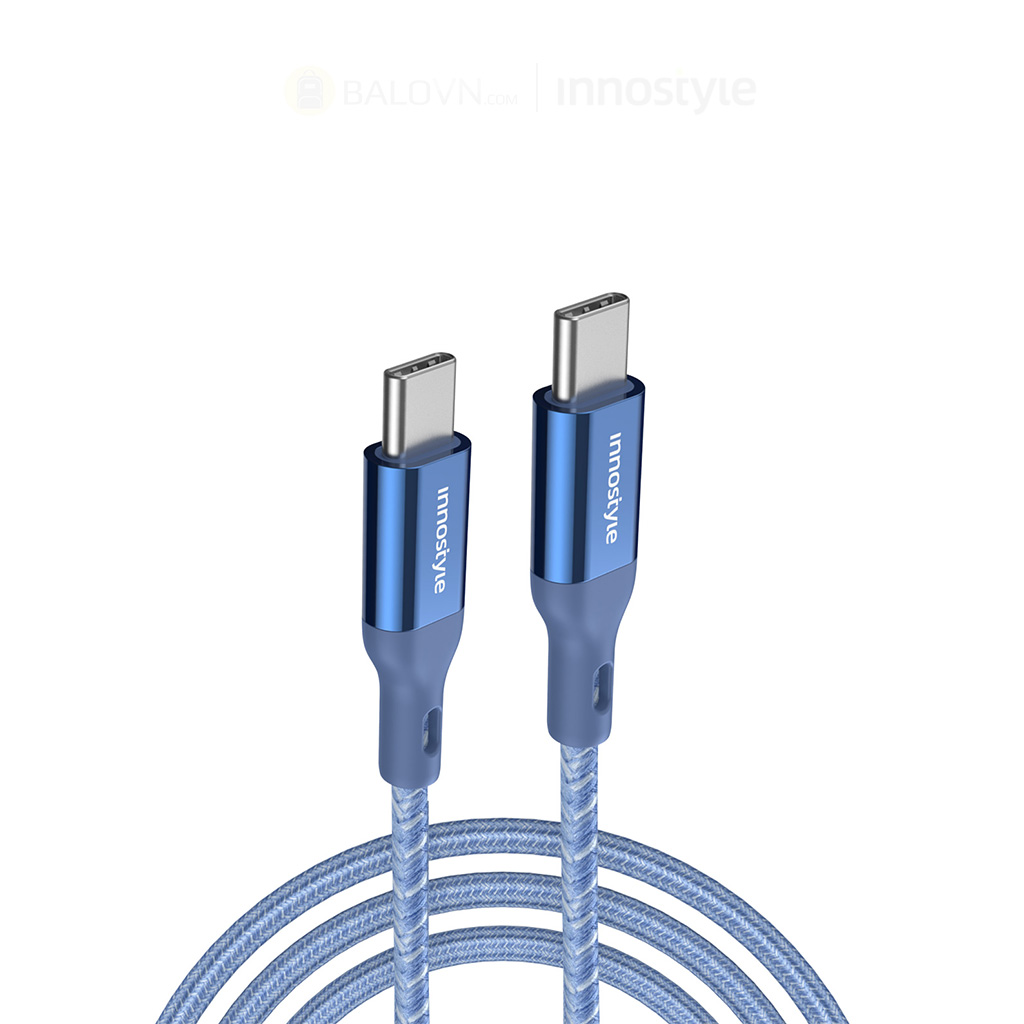 Cáp Innostyle Powerflex USB-C To C 1.5M 60W ICC150AL - Blue