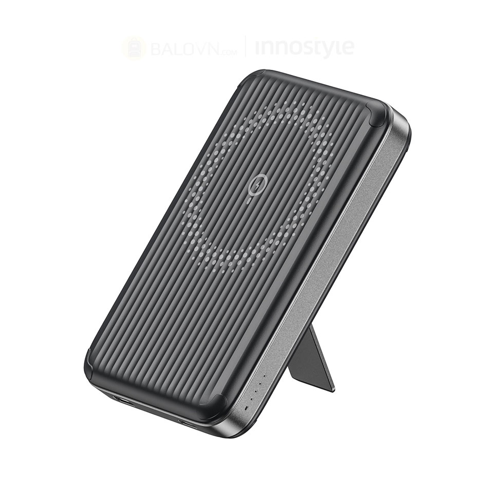 Innostyle Powermag Switch 15W 2-IN-1 Stand 10000MAH PD 20W - Đen