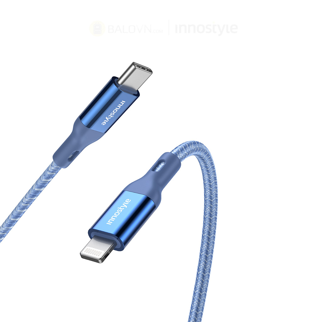 Cáp Innostyle Powerflex USB-C to Lightning 1.5M 20/30/60W ICL150AL-Blue