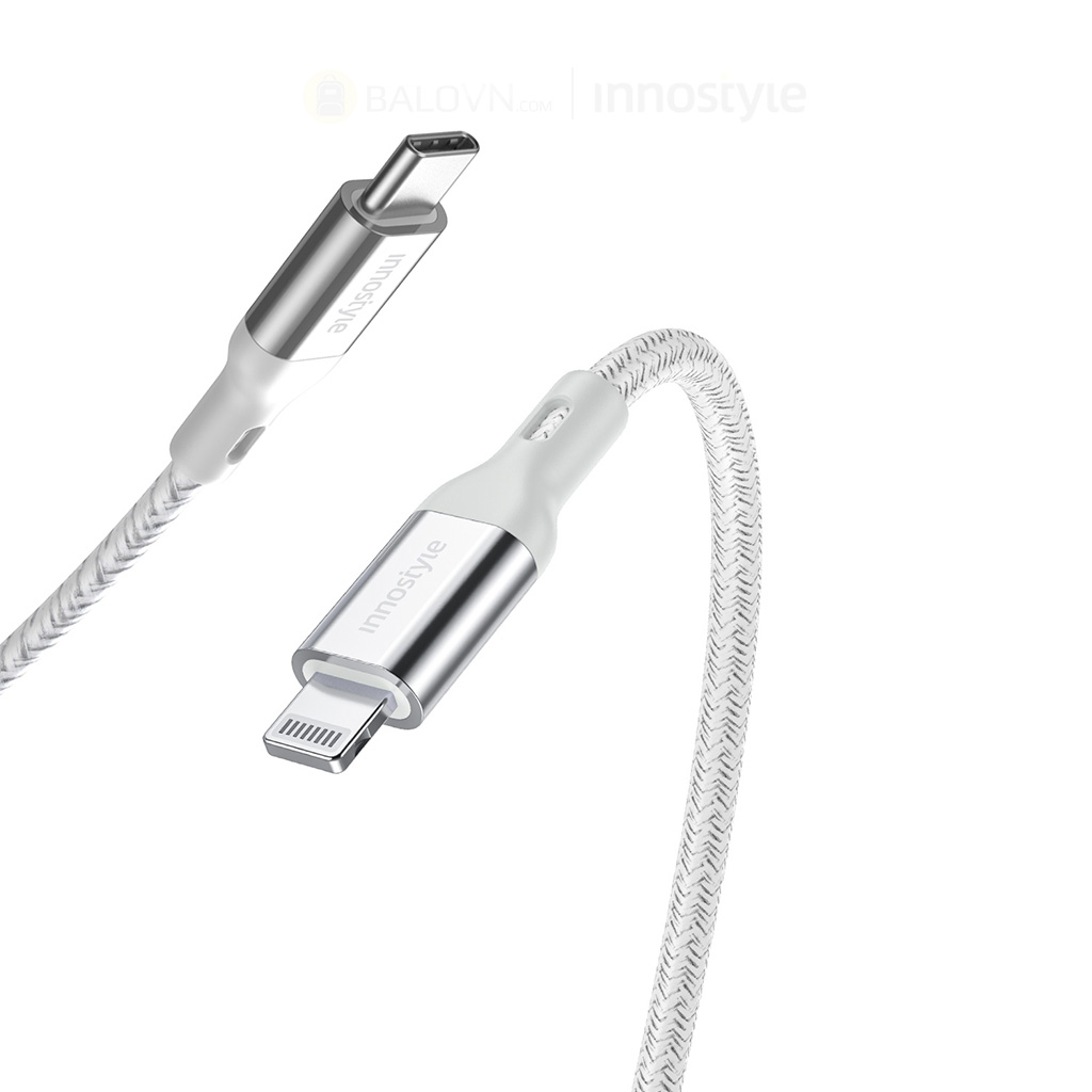 Cáp Innostyle Powerflex USB-C to Lightning 1.5M 20/30/60W ICL150AL-Silver