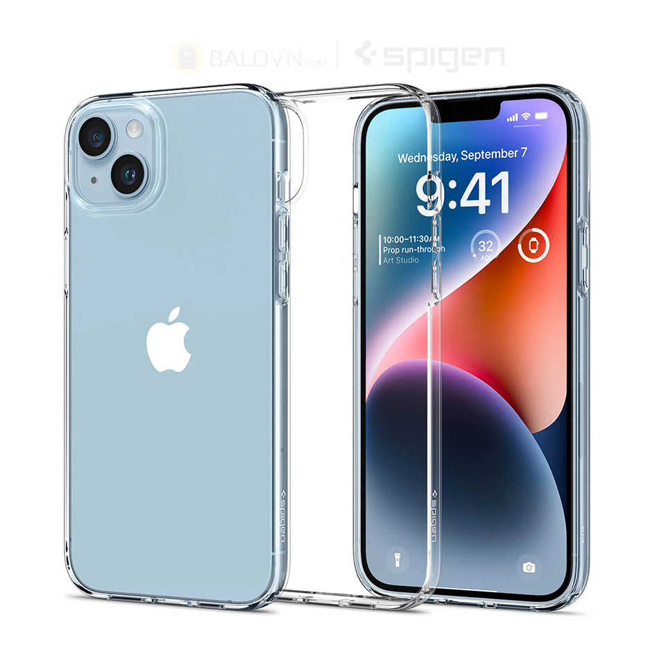 Ốp Lưng iPhone 14 Plus SPIGEN Liquid Crystal(dẻo toàn bộ) Clear