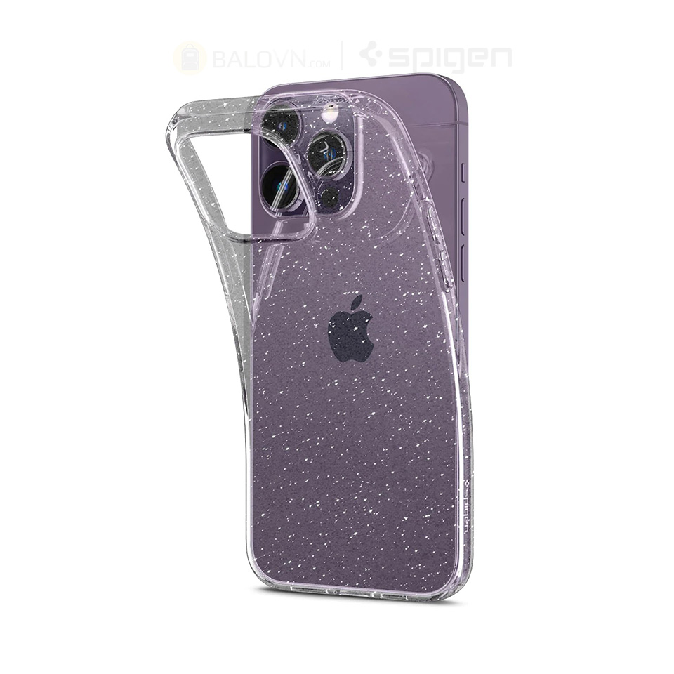 Ốp lưng iPhone 14 Pro Spigen Liquid Crystal Glitter(dẻo toàn bộ) Clear