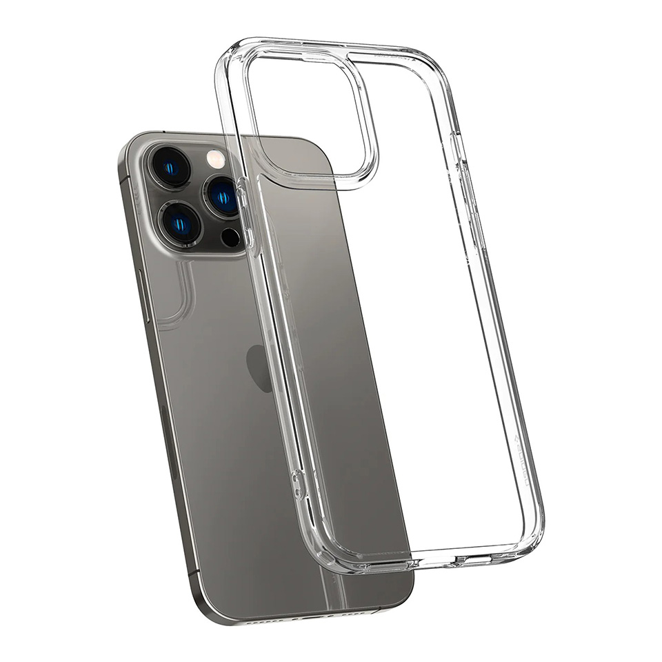Ốp Lưng iPhone 14 Pro SPIGEN Ultra Hybrid(lưng cứng viền dẻo) Clear