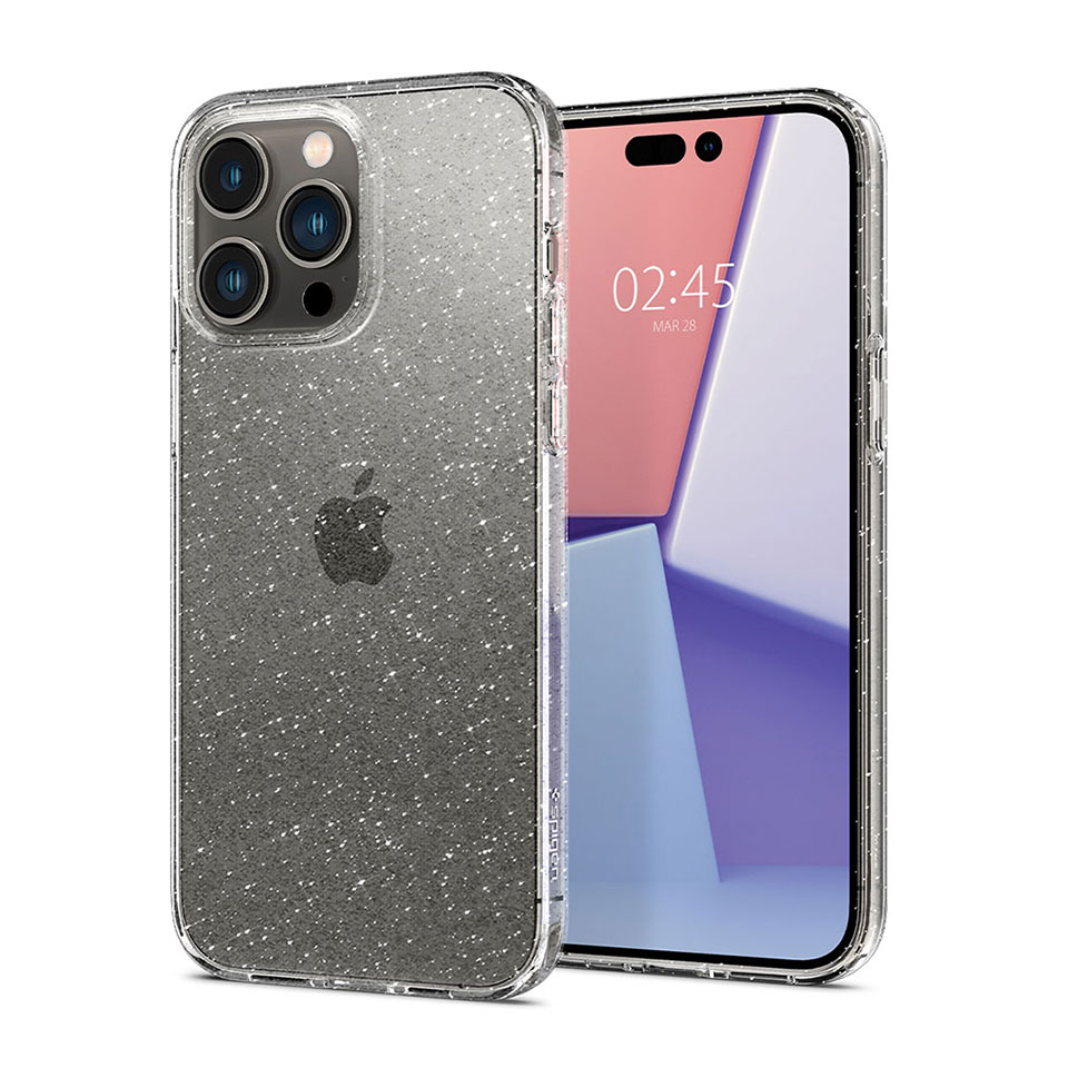 Ốp lưng iPhone 14 ProMax Spigen Liquid Crystal Glitter Clear