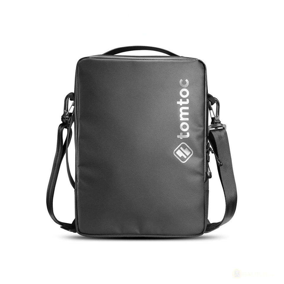 Tomtoc H14-C01D Urban Codura Shoulder Bags For Macbook 13″14″, Ultrabook 13″ Black