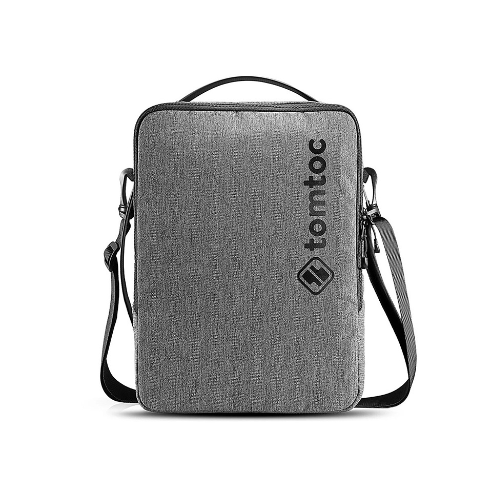 Tomtoc H14-E02G Urban Codura Shoulder Bags For Macbook 15″16″, Ultrabook 15″ Grey