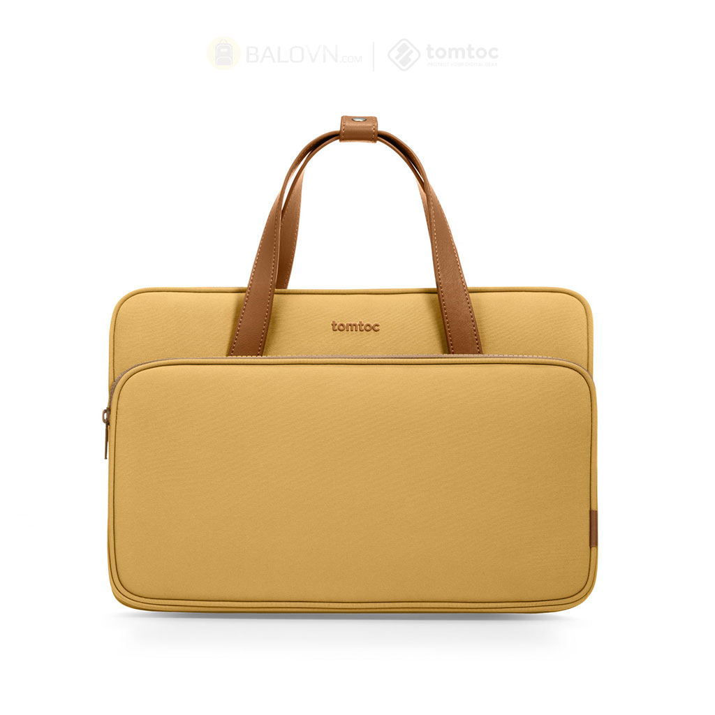 Tomtoc H22C1 Premium Theher Shoulder Bag MACBOOK 13"/14", ULTRABOOK 13" Yellow