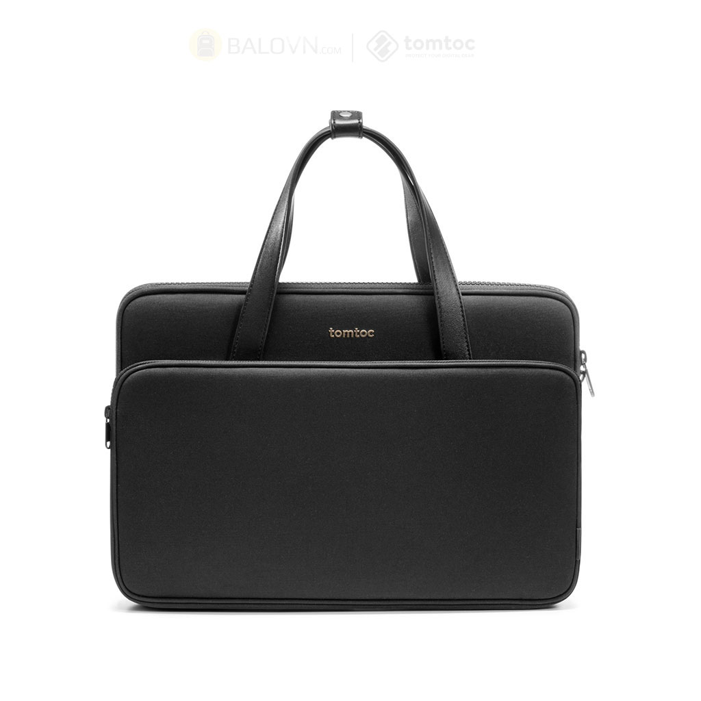 Tomtoc H22C1 Premium Theher Shoulder Bag MACBOOK 13"/14", ULTRABOOK 13" Black