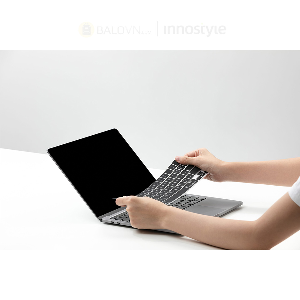 Phủ Phím Innostyle (USA) Keyguard TPU Crystal Macbook Pro 14"/16" 2021 - Black