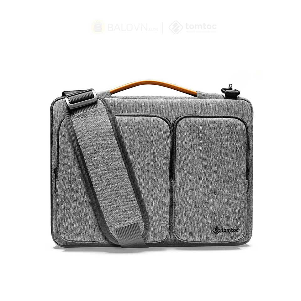 Tomtoc A42-E02 Versatile 360° Shoulder bags Macbook 15/16" Grey